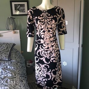 Connected Apparel Dress pink and black size 12